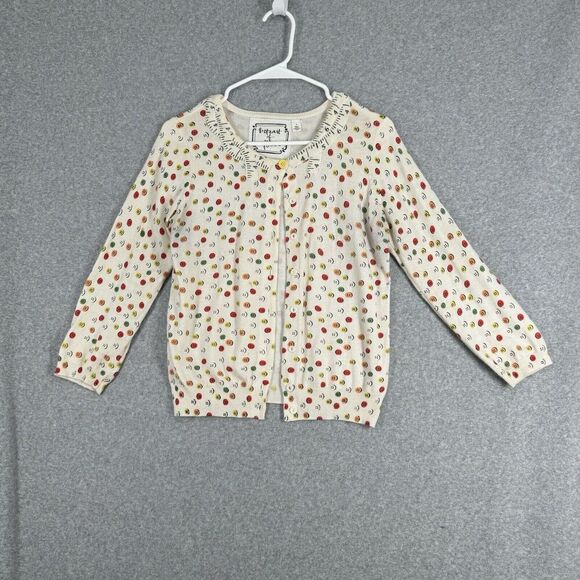 Portrait Of A Flower Button Print Cardigan Womens Medium Multicolor Teacher - Picture 1 of 14